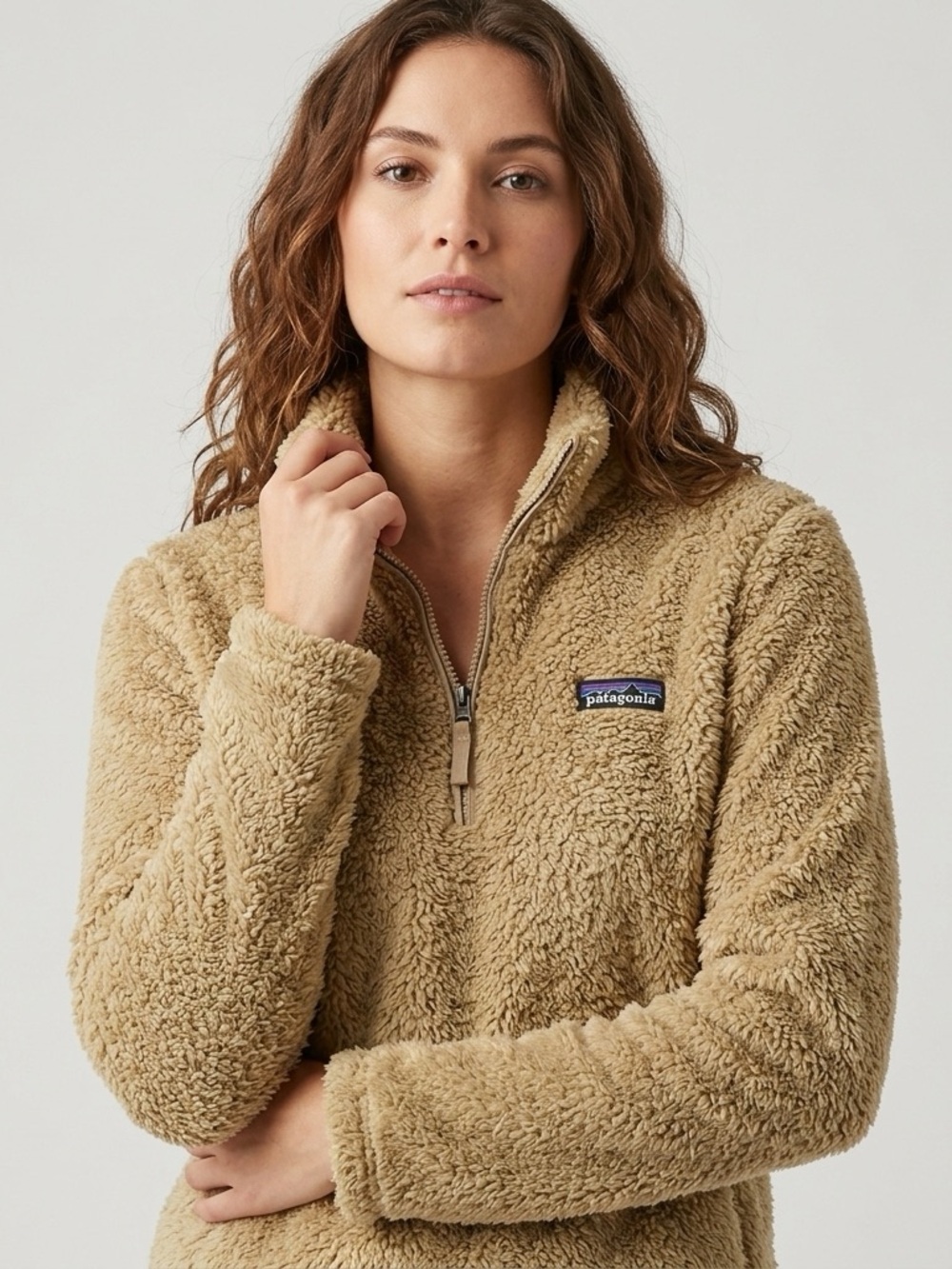 Patagonia Los Gatos 1/4 Zip Fleece Pullover Carmel Small